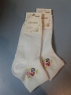 Белые носочки с цветочком