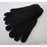 Черные женские перчатки Корона